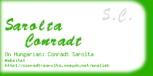 sarolta conradt business card